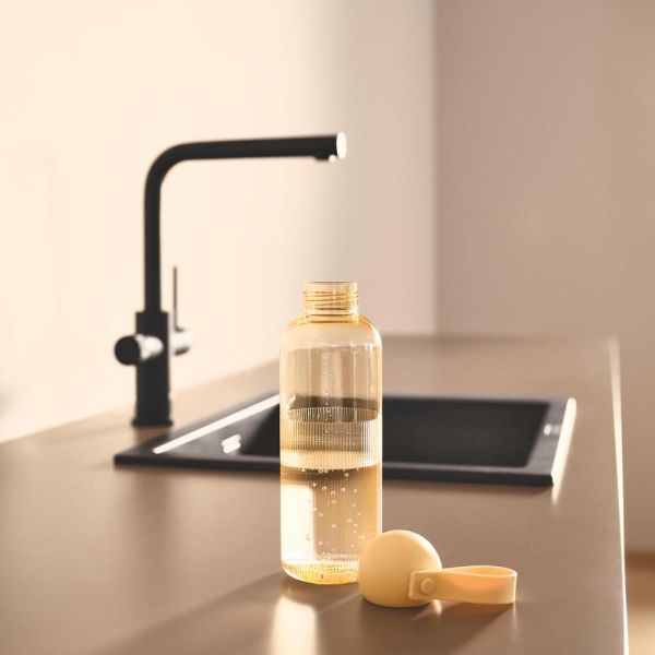 Grohe Blue 5-in-1-Armatur, L-Auslauf, ausziehbar, phantom black 104430KF01