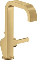 Vorschau: Axor Citterio Einhebel-Waschtischmischer 190, mit hohem Auslauf, mit Ablaufgarnitur brushed gold