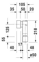 Vorschau: Duravit Architec Unterputzsiphon 0050441000