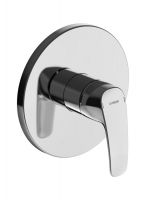 Hansa Hansapinto Fertigmontageset mit Funktionseinheit Einhand-Brause-Batterie, Rosette rund, chrom 85279183