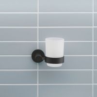 Vorschau: Duravit D-Code Zahnputzbecher Wandmontage, rechts, schwarz matt