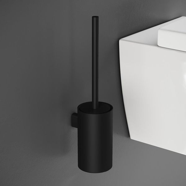 Cosmic Architect S+Black & White Toilettenbürstenhalter Wandmontage, schwarz matt 2353600