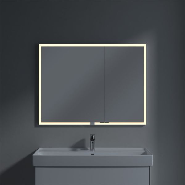 Villeroy&Boch My View Now LED-Einbau-Spiegelschrank 100x75cm A4561