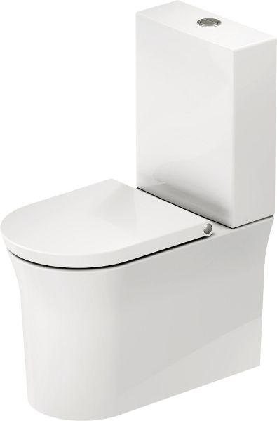 Duravit White Tulip Stand-WC für Kombination Tiefspüler, WonderGliss weiß 21970900001