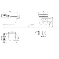 Vorschau: TOTO WASHLET® SW Dusch-WC Komplett-SET mit Betätigungsplatte, weiß