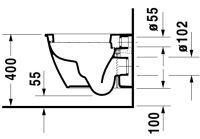 Vorschau: Duravit Darling New Wand-WC 48,5x36,5cm rund weiß 2549090000