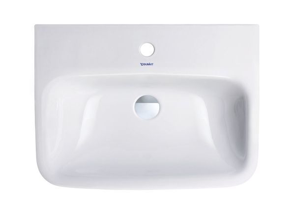 Duravit DuraStyle Waschtisch rechteckig 60x44cm, 1 Hahnloch, ohne Überlauf, WonderGliss, weiß 23246000001