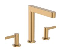 hansgrohe Finoris 3-Loch Waschtischarmatur 160, brushed bronze 76034140