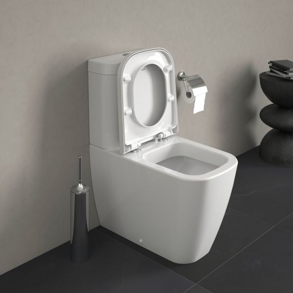 Duravit Happy D.2 Stand-WC für Kombination, Tiefspüler, weiß