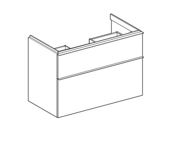 Geberit iCon Unterschrank für Waschtisch mit 2 Schubladen, Breite 90cm_1