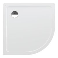 Laufen Platina Duschwanne Viertelkreis 90x90cm extraflach 2,5cm, Stahl emailliert, weiß H2150080000401 