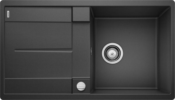 Blanco Metra 5 S-F Granitspüle SILGRANIT® mit Ablauffernbedienung, flächenbündig, anthrazit 519097
