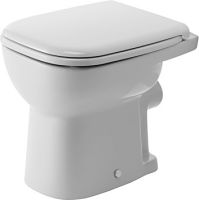 Duravit D-Code Stand-WC Flachspüler mit Spülrand, ohne Beschichtung, weiß 2109090000