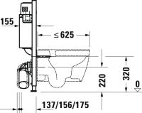Vorschau: Duravit DuraSystem Installationselement Trockenbau für WC Basic, 50x84cm