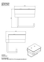 Vorschau: Giese WC-Duo Glasbehälter für Feuchtpapier mit Papierhalter, chrom