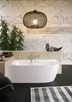 RIHO Omega Vorwand-Badewanne Eckversion rechts mit Verkleidung, 170x80cm, weiß glänzend BD29005