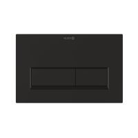 Kludi UNIFIX Betätigungsplatte eckig für 2-Mengen-Spülung, schwarz matt 32PP0139 