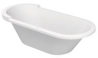 Duravit Starck Einbau-Badewanne oval 180x80cm, weiß