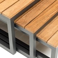 Vorschau: KETTLER OCEAN SKID PLATFORM Lounge-Tisch 3er Set 0105936-7300