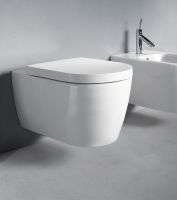 Duravit ME by Starck Wand-WC rimless Set mit SoftClose WC-Sitz, weiß 45290900A1
