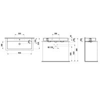 Vorschau: Laufen VAL Aufsatzwaschtisch 95x42cm