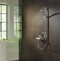 Vorschau: Hansgrohe Raindance Select S 120 3jet PowderRain mit Unica'S Puro Brausestange 0,90m, chrom