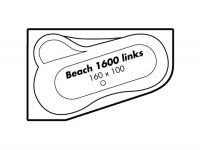 Vorschau: Polypex BEACH 1600 links Eckbadewanne 160x100/70cm