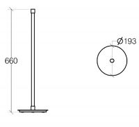 Vorschau: lineabeta RANPIN Ständer zum kombinieren 66cm, chrom