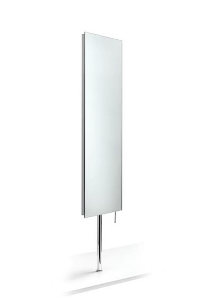 lineabeta drehbarer Spiegel für Tischmontage 83x28cm, Rückseite edelstahl
