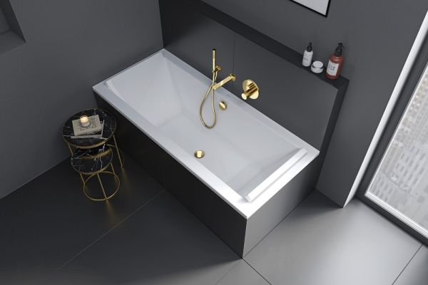 Duravit Wave Wanneneinlauf rund, gold