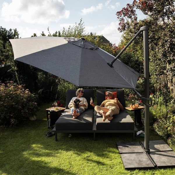 KETTLER PURE Daybed/ Doppel- Liege Sunbrella®, anthrazit/ sooty 0107009-7000