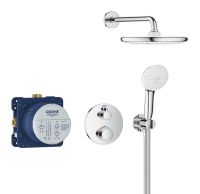 Vorschau: Grohe Grohtherm Duschsystem Unterputz mit Tempesta 250, rund, chrom