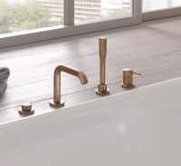 Vorschau: Grohe Essence 4-Loch Wannenrandarmatur, warm sunset gebürstet