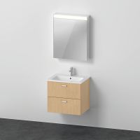 Vorschau: Duravit XBase Badmöbel-Set 63cm mit ME by Starck Waschtisch und Spiegelschrank