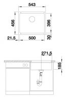 Vorschau: Blanco Subline 500-U Keramikspüle PuraPlus®