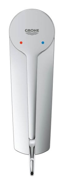 Grohe Eurosmart Einhand-Waschtischbatterie S-Size mit Verbrühschutz, langer Hebelgriff, chrom