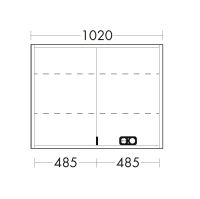 Vorschau: Burgbad rl20 Spiegelschrank 102x80cm mit Lichtrahmen, Wandeinbau Vorschau: Burgbad rl20 Spiegelschrank 102x80cm mit Lichtrahmen, Wandeinbau
