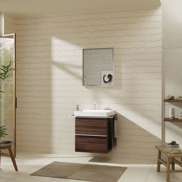 Hansgrohe Xelu Q Waschbecken 60x48cm mit Hahnloch, SmartClean, weiß