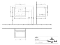 Vorschau: Villeroy&Boch Skyla Waschtischunterschrank C78300 52cm, 1 Auszug C78300