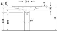 Vorschau: Duravit ME by Starck Waschtisch rechteckig 103x49cm, mit Hahnloch, mit Überlauf, weiß seidenmatt 2336103200