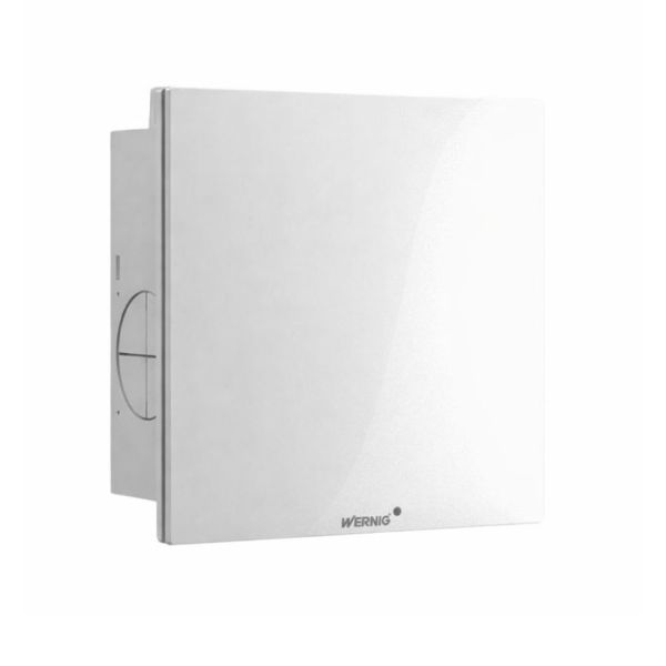 Wernig Silent ECO U Unterputz-Raumlüfter, weiß Abluftstutzen hinten