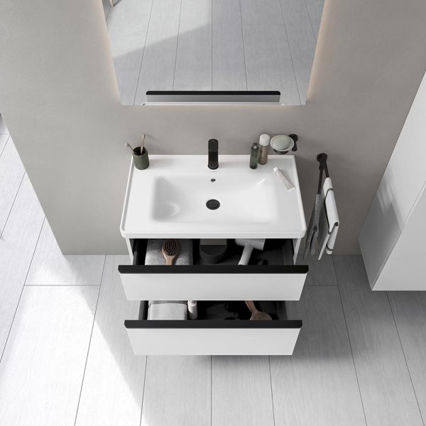 Duravit D-Neo Möbelset 80cm Waschtisch mit Unterschrank