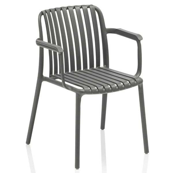 KETTLER LAGO Dining-Set mit CUBIC Dining-Tisch KETTALUX® Platte 160 x 95 cm, grau/anthrazit