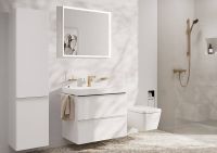 Vorschau: Hansgrohe Tecturis E Einhebel-Waschtischmischer 110 Fine m. Zugstangen-Ablaufg., brushed bronze