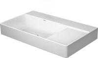 Vorschau: Duravit DuraSquare Waschtisch 80x47cm, ohne Hahnloch, ohne Überlauf, Becken links, weiß