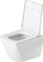 Vorschau: Duravit Viu Wand-WC 48x37cm, eckig, WonderGliss, weiß 25730900001