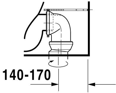 Duravit DuraStyle Stand-WC für Kombination, Tiefspüler 37x63cm, weiß