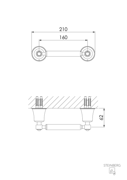 Steinberg Serie 550 Papierhalter ohne Deckel