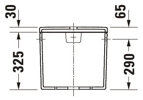 Duravit Duravit No.1 Spülkasten 3/6L mit Dual Flush, Anschluss rechts oder links, weiß