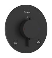 Vorschau: hansgrohe Ecostat Comfort S UP 2 Funktionen Sicherungskombination schwarz matt 33718670